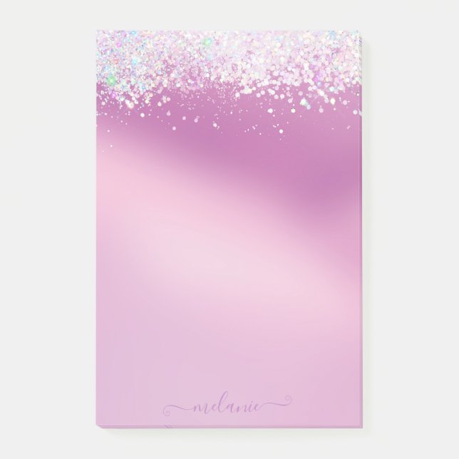 Söta glitter namnet Post-it® Notes Post-it Block (Framsida)
