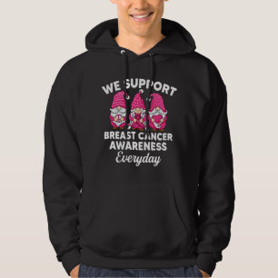 Söta Gnomes stöder en överlevande från Breast Canc Hoodie