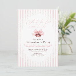 Söta gods Galentine-fest Inbjudningar