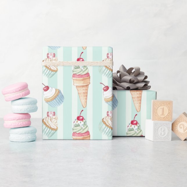 Söta gods inpackningspapper presentpapper (Baby Shower)