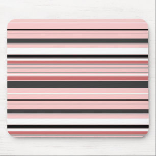 Söta grå rosa ränder musmatta
