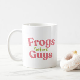Söta grodor före killar kaffemugg