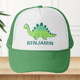 Söta Gröna Dinosaurie Barn Keps
