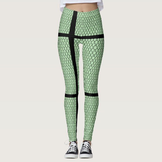 Söta gröna Leggings (Framsida)