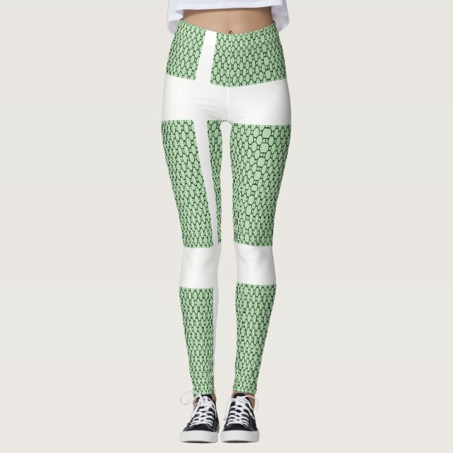 Söta gröna Leggings (Framsida)