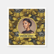 Söta gula anemoneblommor fyrtioårs födelsedag tren