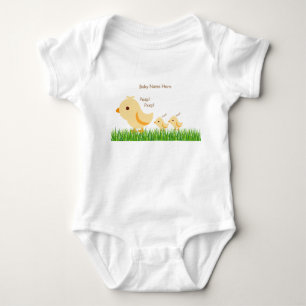 Söta gula babykyckling t shirt