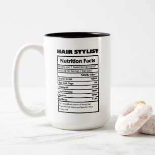 Söta Hair Stylist-arbetsfakta Två-Tonad Mugg