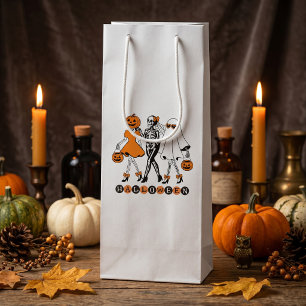 Söta Halloween-flickor Skelett Spökgurka