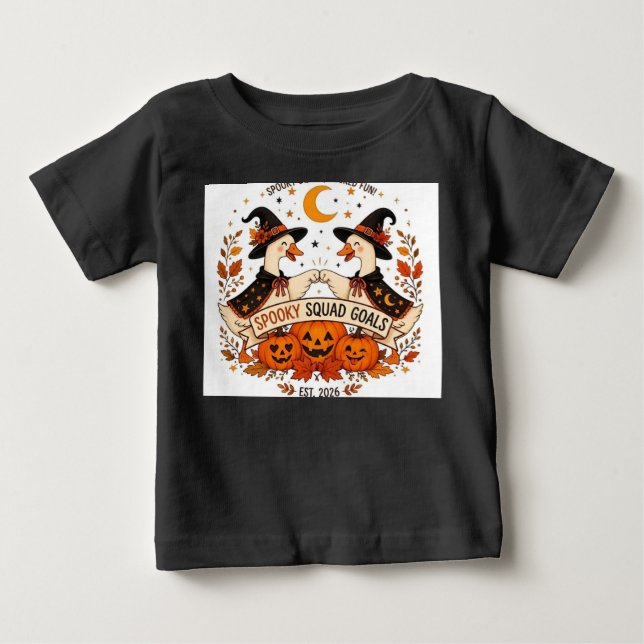 Söta Halloween-gäss häxhattar T Shirt (Framsida)