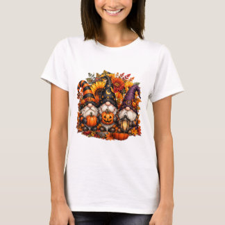 Söta Halloween-gnom-trio-pumpor T Shirt
