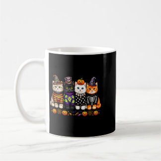 Söta Halloween Kattälskare söta kusliga kattungar Kaffemugg