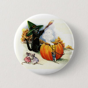 Söta Halloween klämmer fast Knapp