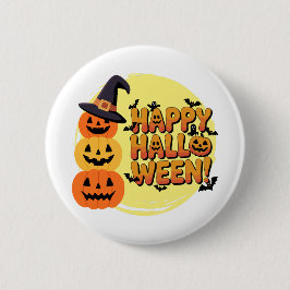 Söta Halloween-knappar & stift Spöken, Pumpa Knapp