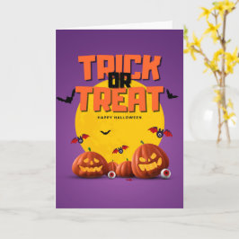 Söta Halloween-kort Spöken, Pumpa Kort