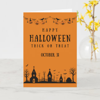 Söta Halloween-kort Spöken, Pumpa Kort