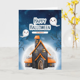 Söta Halloween-kort Spöken, Pumpa Kort