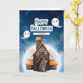 Söta Halloween-kort Spöken, Pumpa Kort