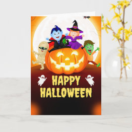 Söta Halloween-kort Spöken, Pumpa Kort