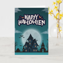 Söta Halloween-kort Spöken, Pumpa