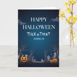 Söta Halloween-kort Spöken, Pumpa Kort