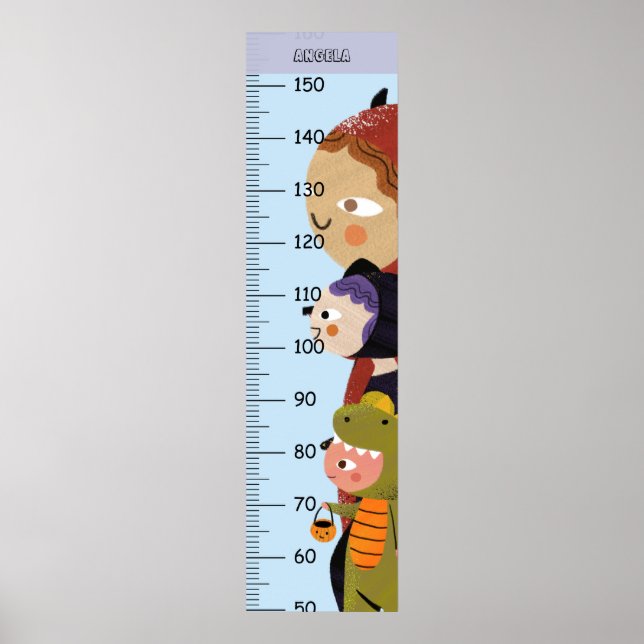 Söta Halloween-kostymer Tillväxtdiagram Poster (Framsidan)