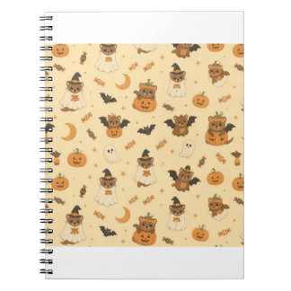 Söta Halloween-kostymer Vesslor Anteckningsbok