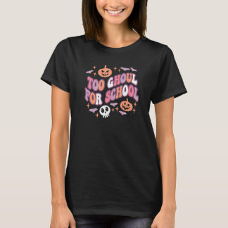 Söta Halloween-lärare Skolspöken Groovy Bus eller  T Shirt