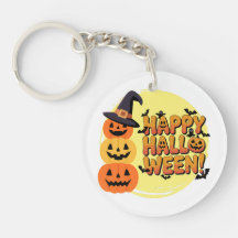 Söta Halloween-nyckelringar Spöken, Pumpa