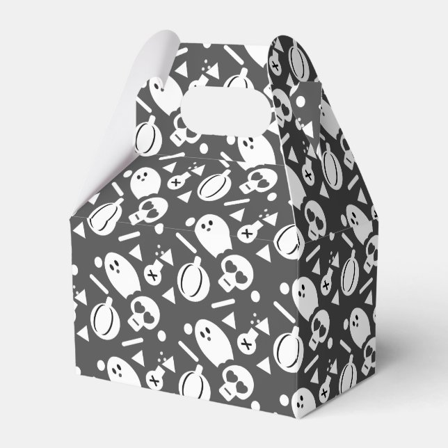 Söta Halloween skallekonfetti pumpa sprinkles Presentaskar (Framsidan Sidan)