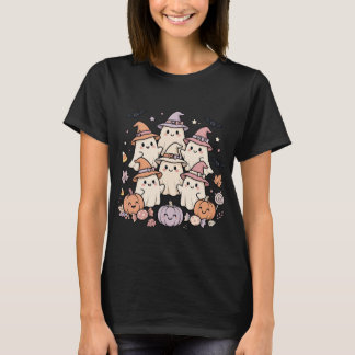 Söta Halloween-spöken Pumpa Kuslig Säsong T-shirt