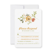 Söta handmålade blommor bröllop OSA