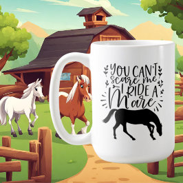 Söta hästälskare ord art kaffemugg