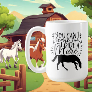 Söta hästälskare ord art kaffemugg