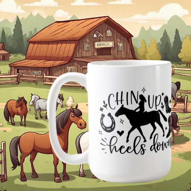 Söta hästälskare ord art Koffee Mugg (Skapare uppladdad)