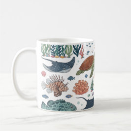 Söta Havsdjur Kaffemugg