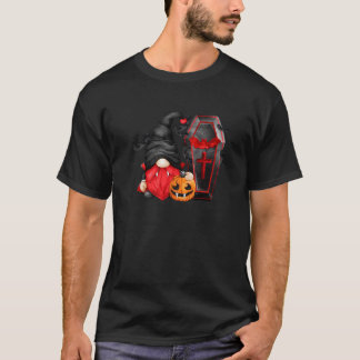 Söta Häxiga Boo Tomtar Med Fladdermöss Pumpa Hallo T Shirt