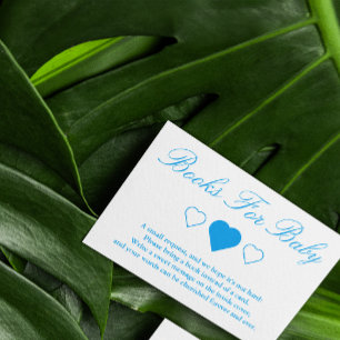 Söta Hearts Baby Shower Bokar för Baby Tilläggskort