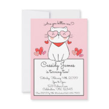 Söta Hearts Kitten, är du Kitten mig på födelsedag