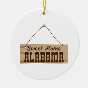 Söta hem Alabama Julgransprydnad Keramik
