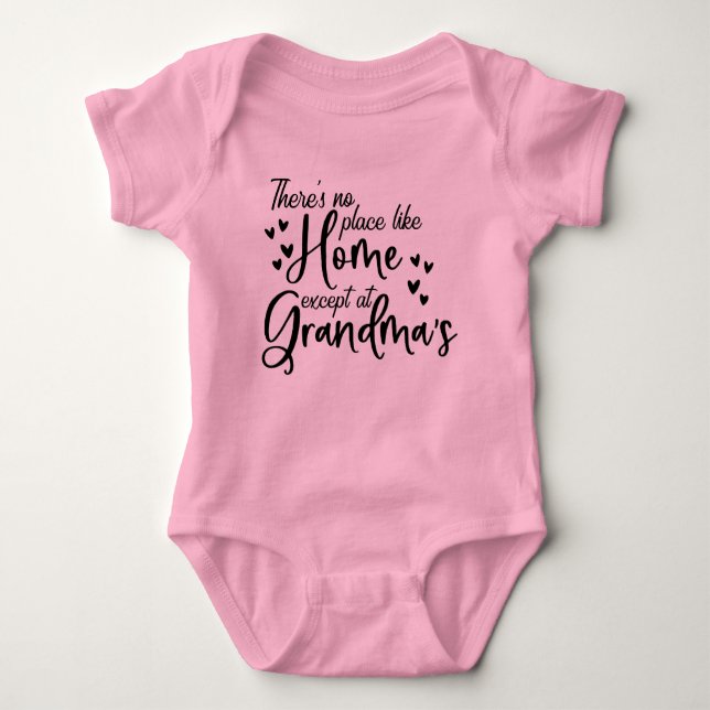 Söta hem Farmas Granddotter T Shirt (Framsida)