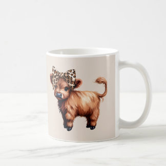 Söta Highlandkor tan Kaffemugg