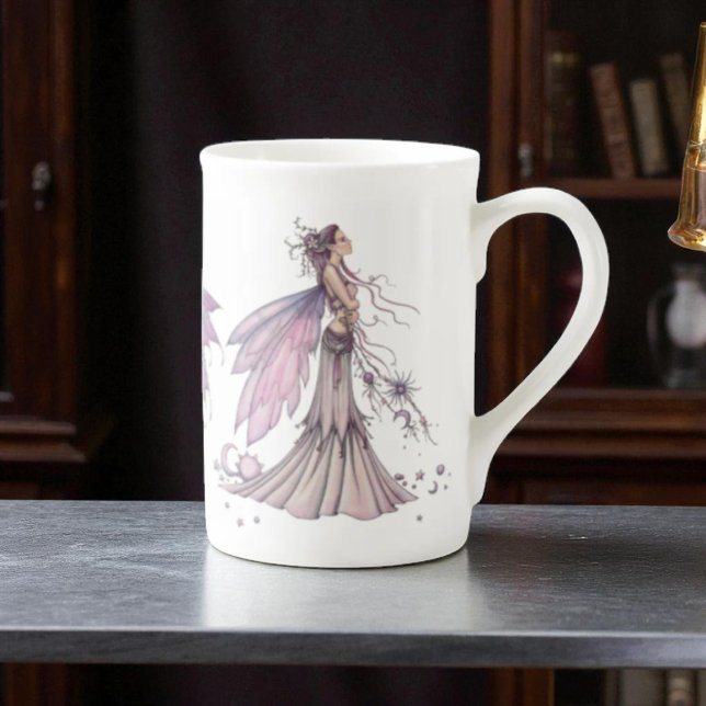 Söta himmelska feer av Molly Harrison Art Benporslin Mugg (Skapare uppladdad)