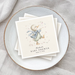 Söta historieboksankande Baby Shower Pappersservett