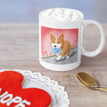 Söta hjärta brev levereras av Corgi