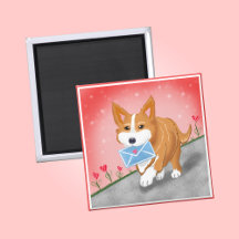 Söta hjärta brev levereras av Corgi