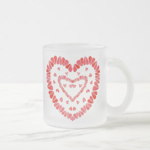 SÖTA HJÄRTAN Frostad Glas Mugg