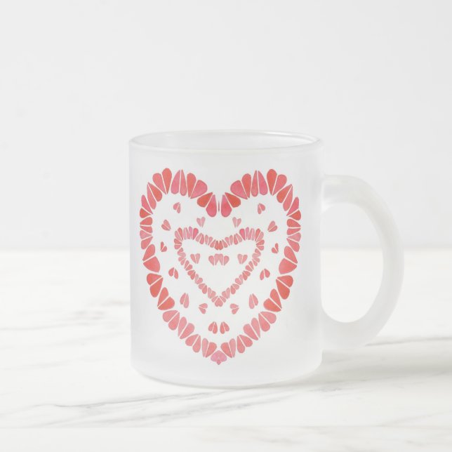 SÖTA HJÄRTAN Frostad Glas Mugg (Höger)