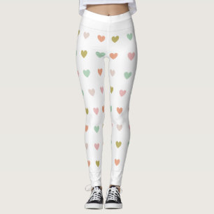 Söta hjärtan leggings