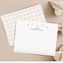 Söta hjärtan med regnbågsmönster barn skrivbordsti